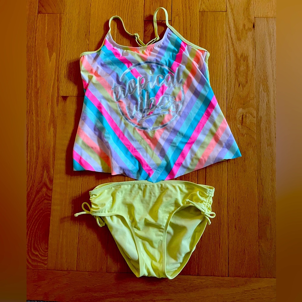 Justice swimsuit -kids- 2 piece- Never Worn. Size 20.
